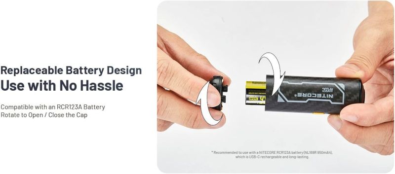 NITECORE Elektrická Pumpa AP05C UltraLightweight - black (NC-AP05C)