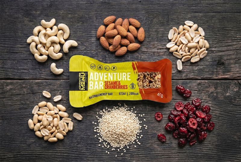 ADVENTURE MENU BAR Tyčinka Sesame&Cranberries 40g