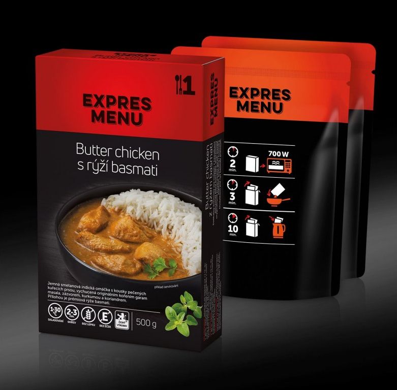 EXPRES MENU KM Butter chicken, basmati ryža 500g