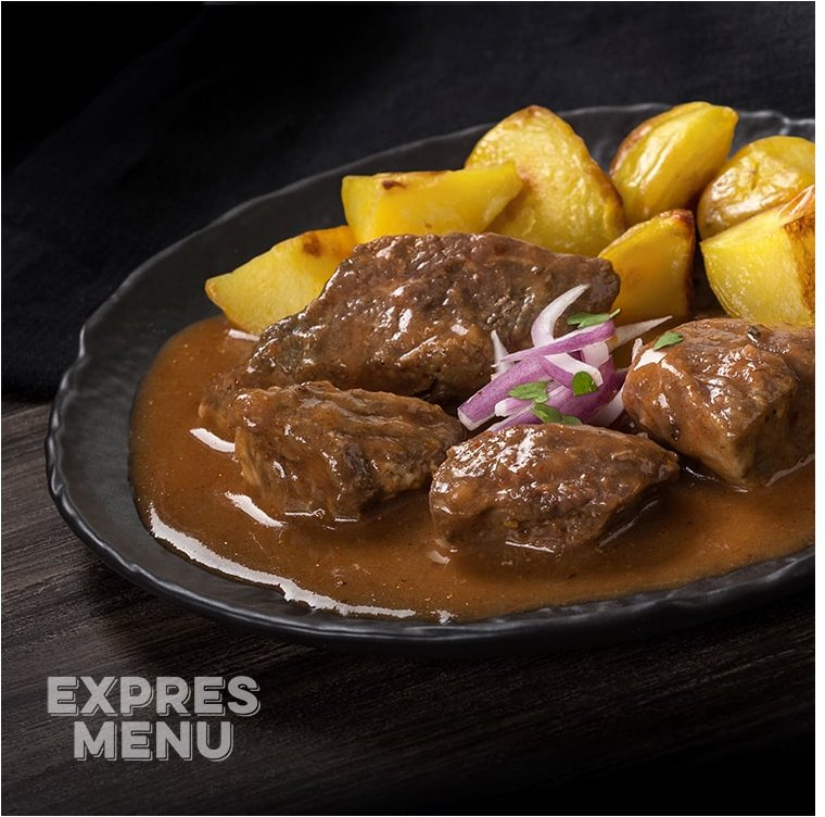 EXPRES MENU KM Hovädzí guláš s opečenými zemiakmi 500g