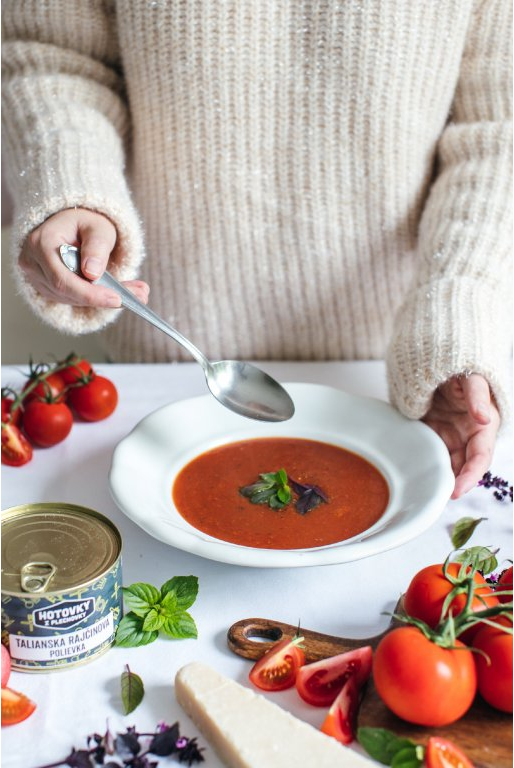 HOTOVKY Z PLECHOVKY Talianska rajčinová polievka 400ml