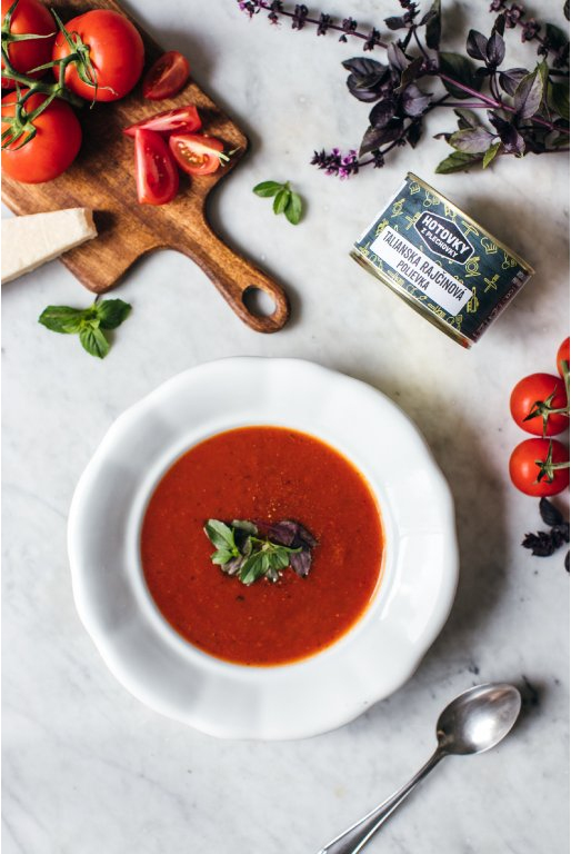 HOTOVKY Z PLECHOVKY Talianska rajčinová polievka 800ml