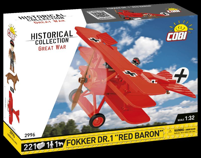 COBI Stavebnica HC GW Fokker Dr. I 'Red Baron' (COBI-2996)