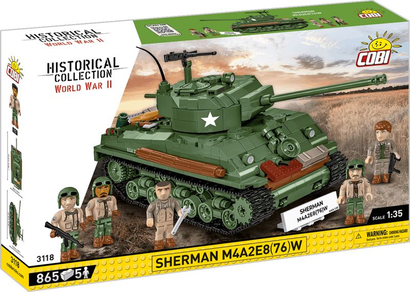 COBI Stavebnica HC WW2 Sherman M4A2E8(76)W (COBI-3118)