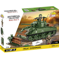 COBI Stavebnica HC WW2 M4A1 Sherman (COBI-3126)