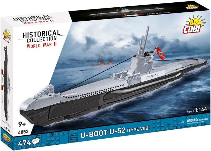 COBI Stavebnica HC WW2 U-Boot U-52 (Type VIIB) (COBI-4852)