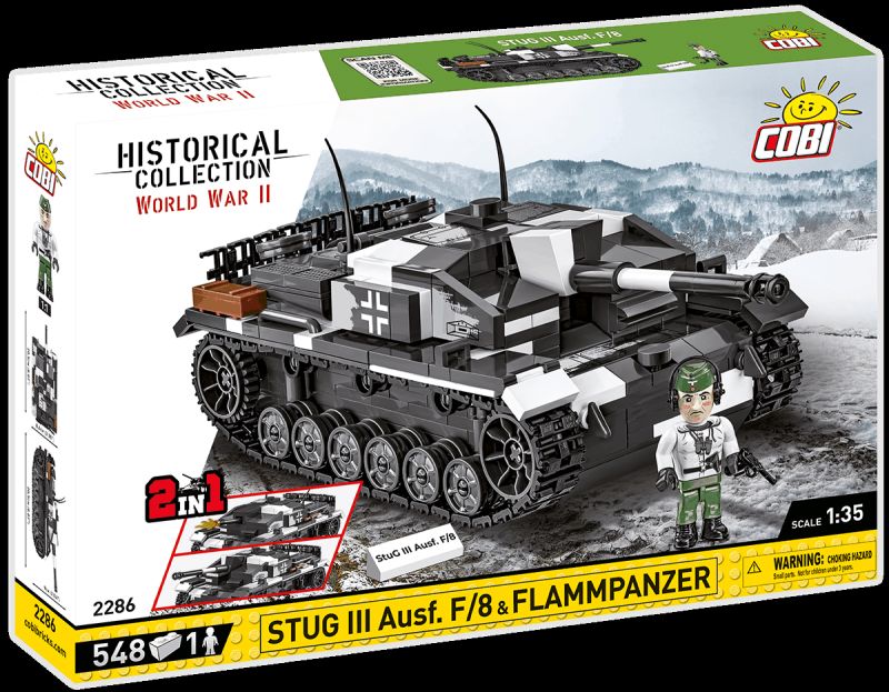 COBI Stavebnica HC WW2 StuG III Ausf.F/8 & Flammpanzer (COBI-2286)