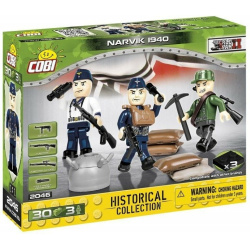 COBI Stavebnica 3 figurky s doplnkami Narvik 1940 (COBI-2046)