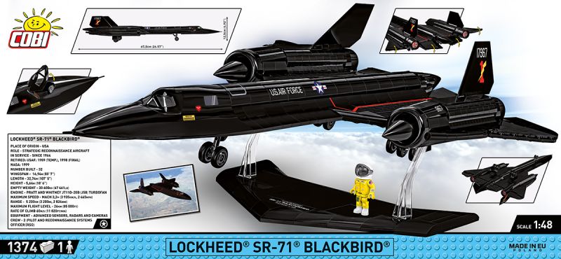 COBI Stavebnica AF Lockheed SR-71 Blackbird (COBI-5891)