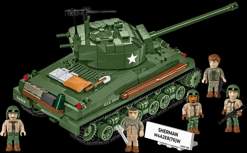 COBI Stavebnica HC WW2 Sherman M4A2E8(76)W (COBI-3118)