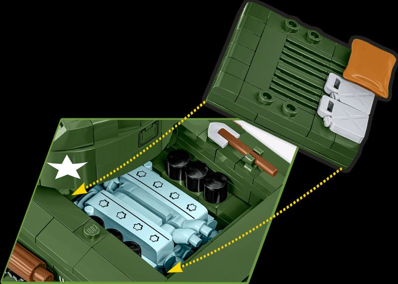 COBI Stavebnica HC WW2 Sherman M4A2E8(76)W (COBI-3118)