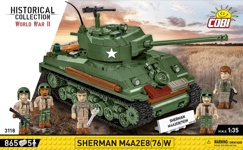 COBI Stavebnica HC WW2 Sherman M4A2E8(76)W (COBI-3118)