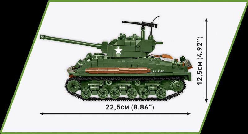 COBI Stavebnica HC WW2 Sherman M4A2E8(76)W (COBI-3118)