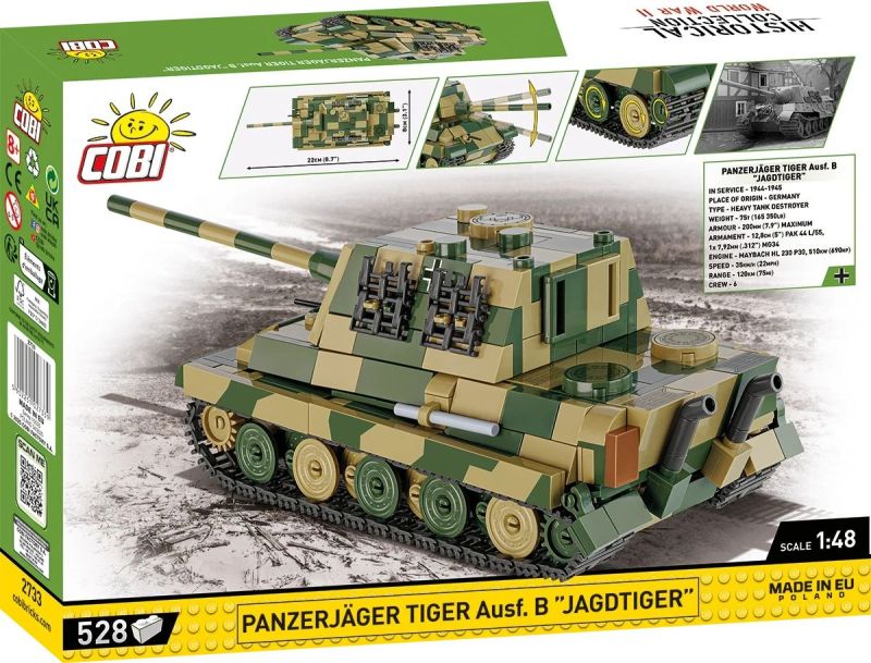 COBI Stavebnica HC WW2 Panzerjäger Tiger Ausf.B Jagdtiger (COBI-2733)
