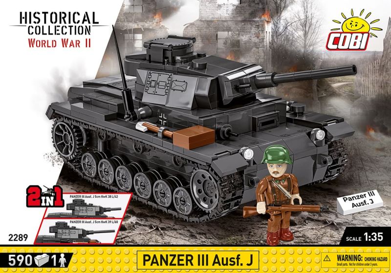 COBI Stavebnica HC WW2 Panzer III Ausf. J (COBI-2289)
