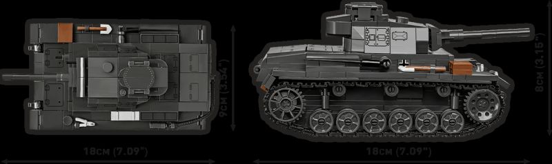 COBI Stavebnica HC WW2 Panzer III Ausf. J (COBI-2289)