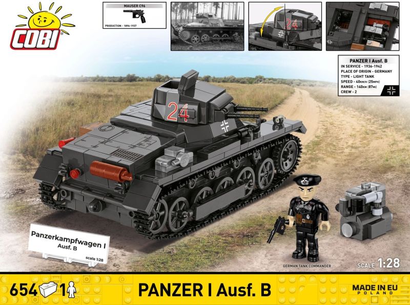 COBI Stavebnica HC WW2 Panzer I Ausf. B (COBI-2660)