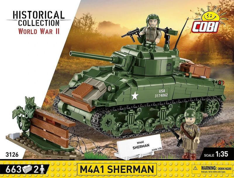 COBI Stavebnica HC WW2 M4A1 Sherman (COBI-3126)
