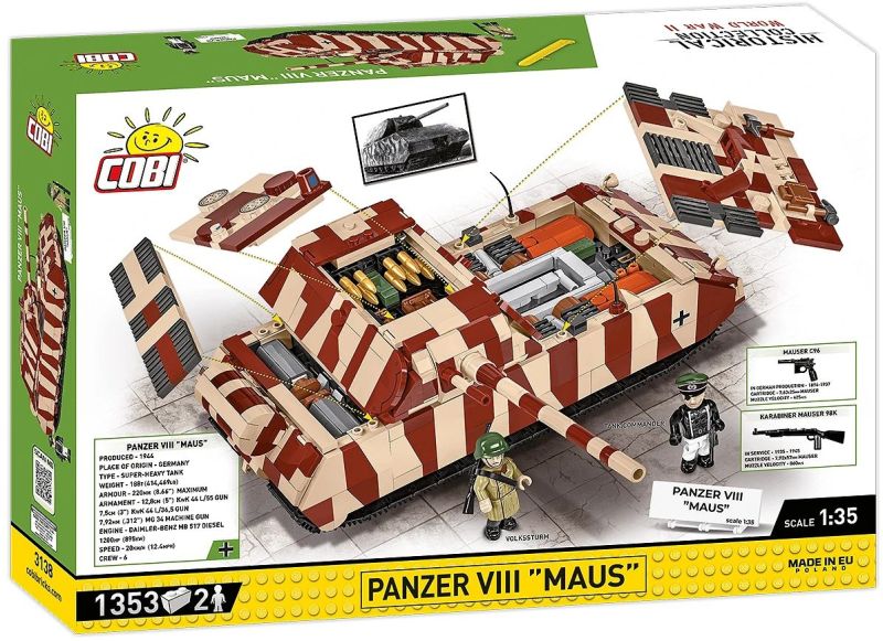 COBI Stavebnica HC WW2 Panzer VIII Maus (COBI-3138)
