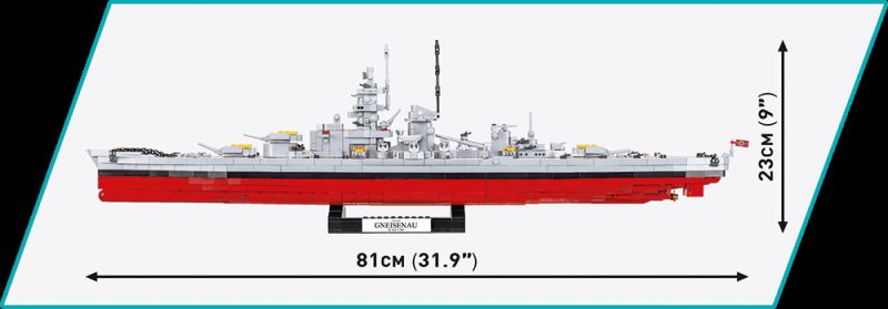 COBI Stavebnica HC WW2 Battleship Gneisenau (COBI-4835)