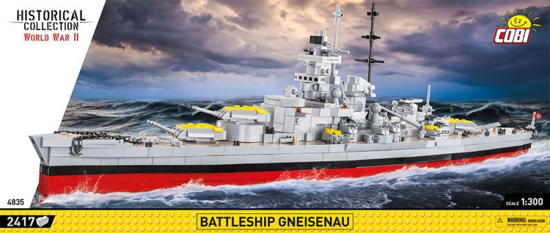COBI Stavebnica HC WW2 Battleship Gneisenau (COBI-4835)
