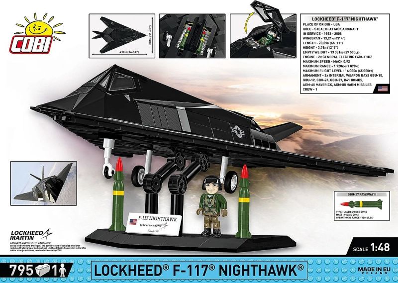 COBI Stavebnica AF Lockheed F-117 Nighthawk (COBI-5903)