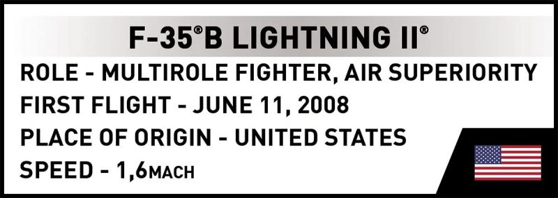 COBI Stavebnica AF Lockheed F-35B Lightning II (COBI-5912)