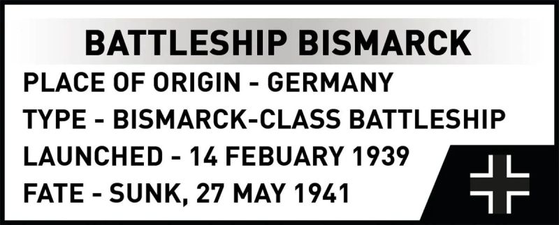COBI Stavebnica HC WW2 Battleship Bismarck (COBI-4854)