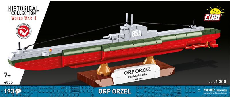 COBI Stavebnica HC WW2 ORP Orzel Submarine (COBI-4855)