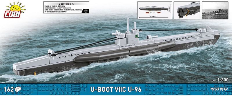 COBI Stavebnica HC WW2 U-Boot VIIC U-96 Submarine (COBI-4857)
