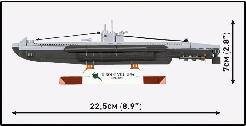 COBI Stavebnica HC WW2 U-Boot VIIC U-96 Submarine (COBI-4857)