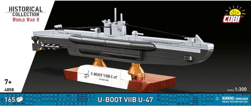 COBI Stavebnica HC WW2 U-Boot VIIB U-47 Submarine (COBI-4858)