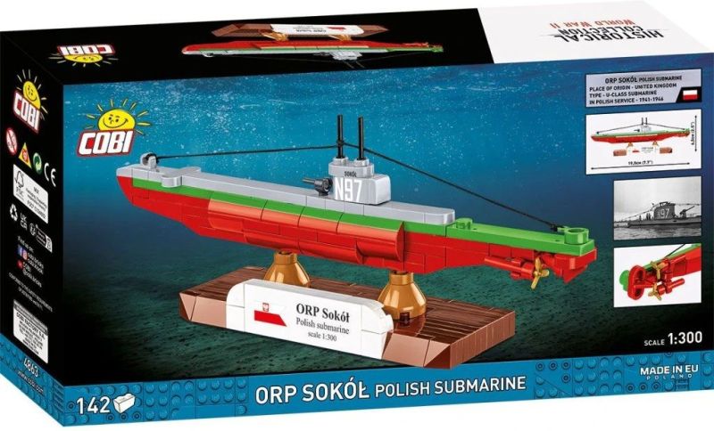 COBI Stavebnica HC WW2 ORP Sokol Polish Submarine (COBI-4863)