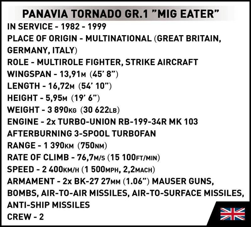COBI Stavebnica AF Panavia Tornado GR.1 MiG Eater (COBI-5854)