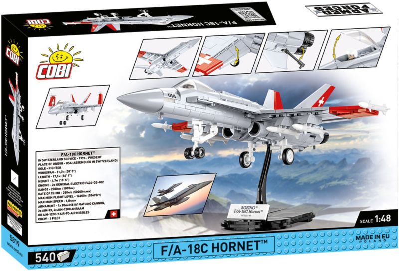 COBI Stavebnica AF F/A-18C Hornet Swiss (COBI-5819)