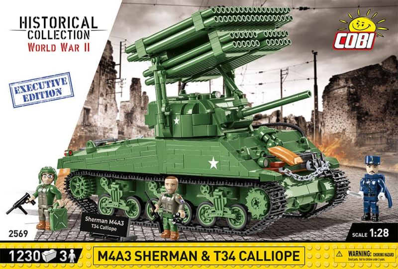 COBI Stavebnica HC WW2 M4A3 Sherman & T34 Calliope Executive Editon (COBI-2569)
