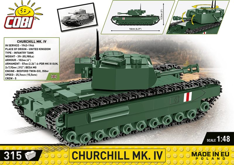 COBI Stavebnica HC WW2 Churchill Mk. IV (COBI-2717)