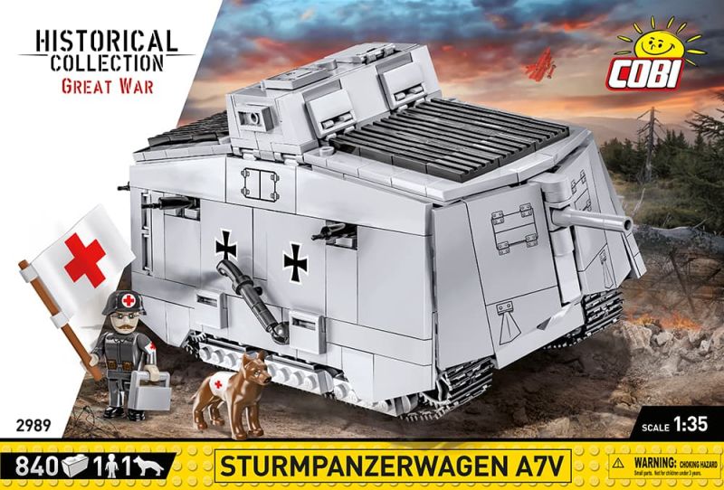 COBI Stavebnica HC GW Sturmpanzerwagen A7V (COBI-2989)