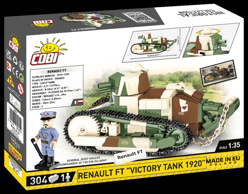 COBI Stavebnica HC Renault FT "Victory Tank 1920" (COBI-2992)