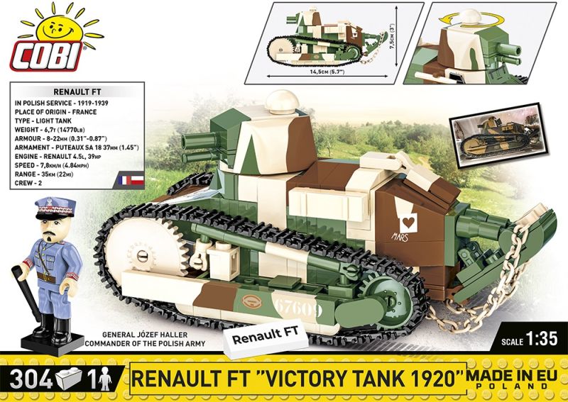 COBI Stavebnica HC Renault FT "Victory Tank 1920" (COBI-2992)