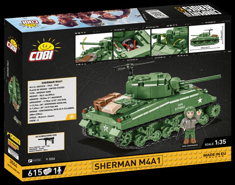 COBI Stavebnica COH3 Sherman M4A1 (COBI-3044)
