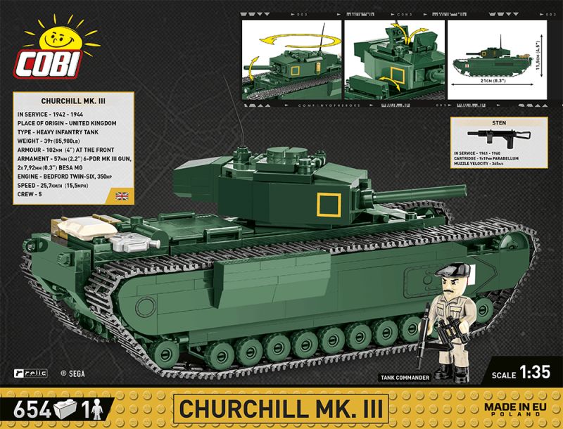 COBI Stavebnica COH3 Churchill Mk. III (COBI-3046)