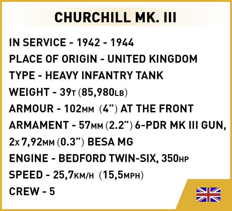 COBI Stavebnica COH3 Churchill Mk. III (COBI-3046)