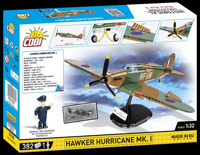 COBI Stavebnica HC WW2 Hawker Hurricane Mk.I (COBI-5728)