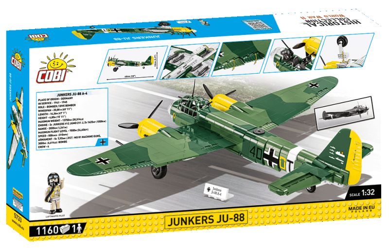 COBI Stavebnica HC WW2 Junkers Ju 88 (COBI-5733)