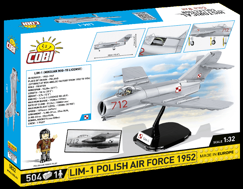 COBI Stavebnica HC CW Lim-1 Polish Air Force 1952 (COBI-5822)