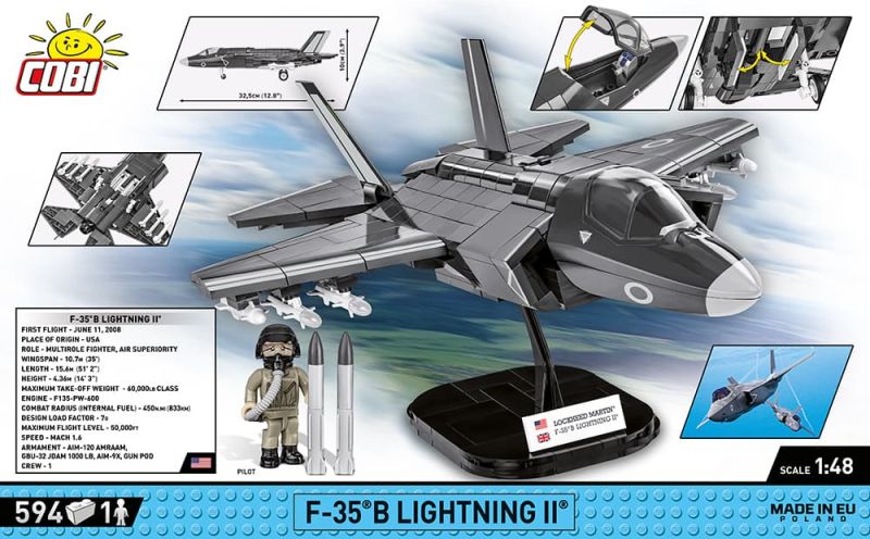 COBI Stavebnica AF F-35B Lightning II (COBI-5830)