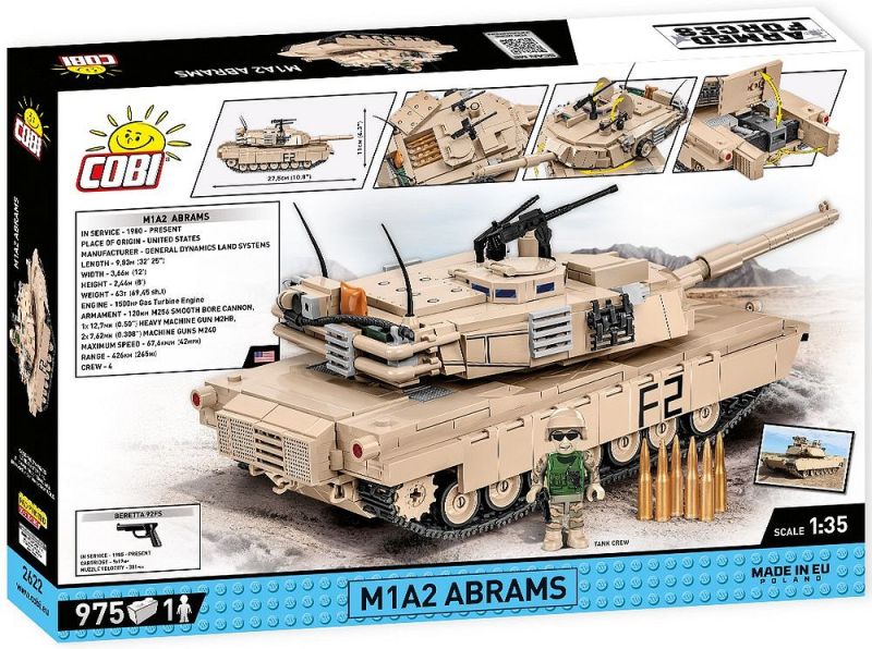 COBI Stavebnica AF M1A2 Abrams (COBI-2622)