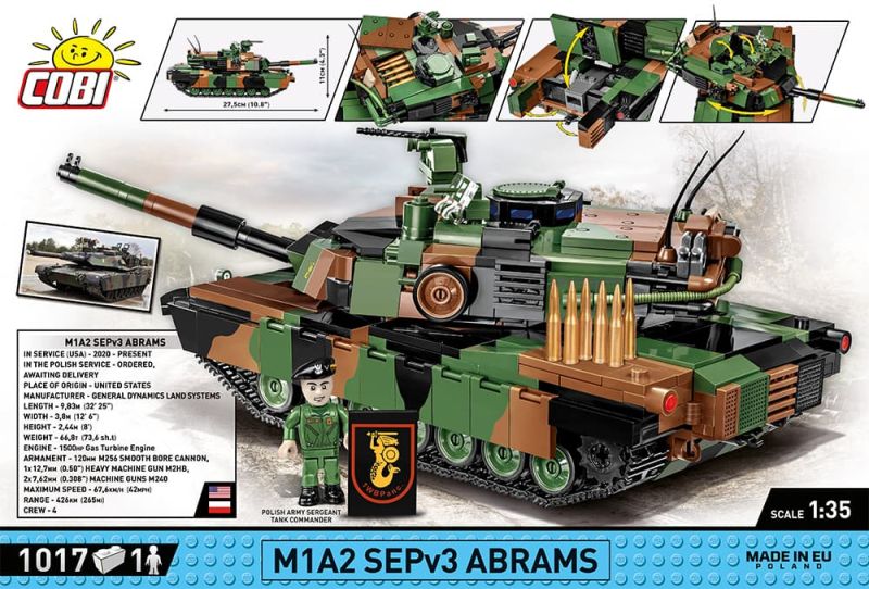 COBI Stavebnica AF M1A2 SEPv3 Abrams (COBI-2623)