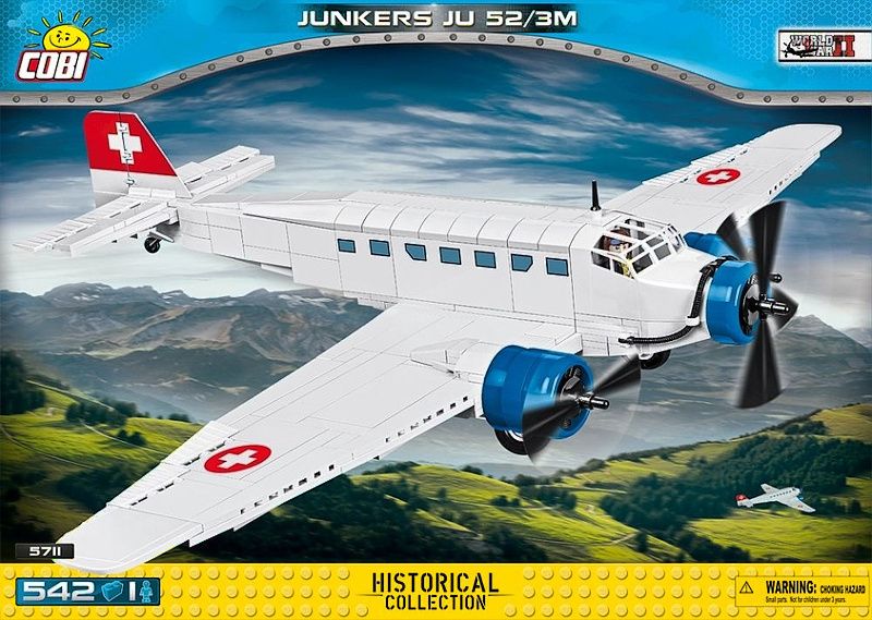 COBI Stavebnica WW2 Junkers JU-52/3M (COBI-5711)